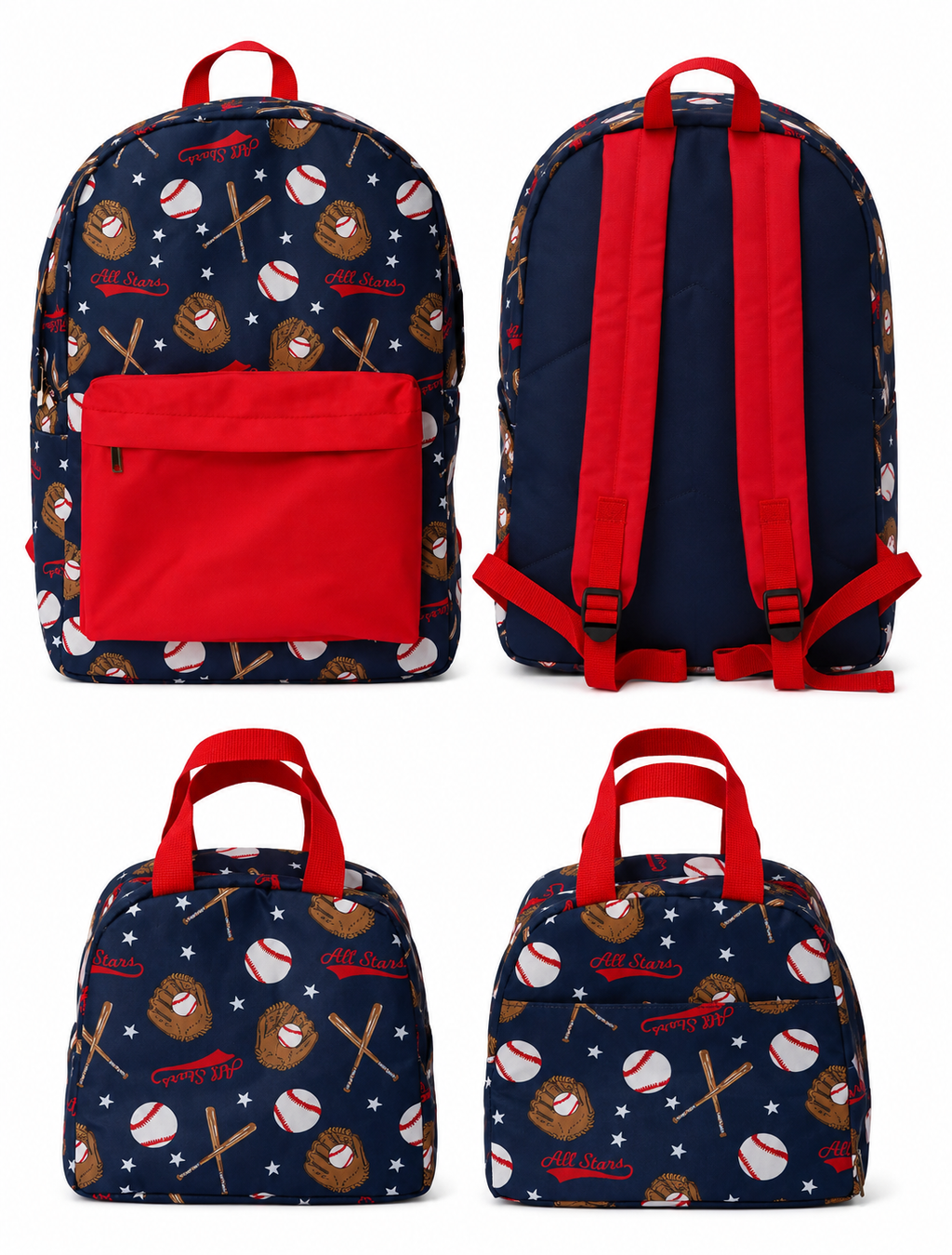 Personalized Out of the Park Backpack & Lunchbox Bundle