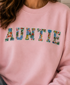 Varsity Letter Crewneck "Auntie"