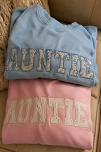 Varsity Letter Crewneck "Auntie"