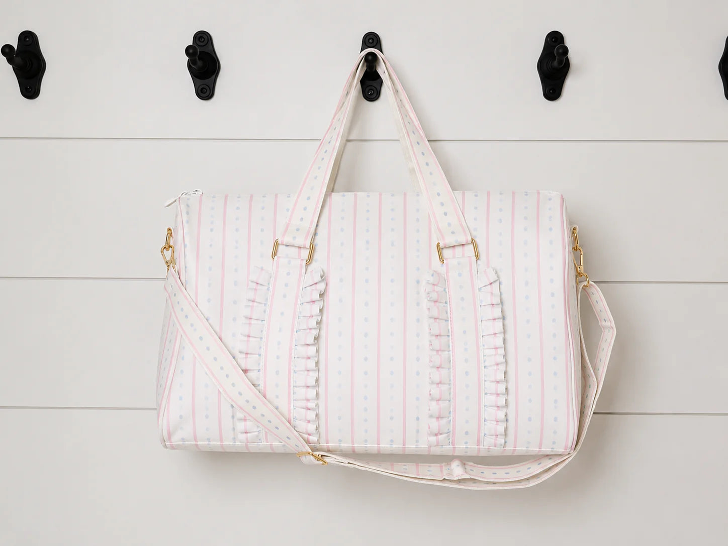 Stripe and Dot Back to School Duffle Bag