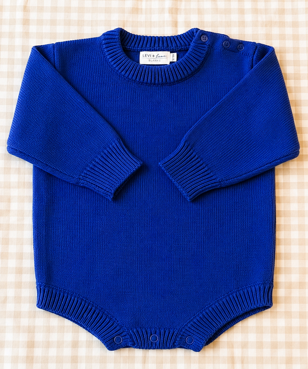 Little Dude Knit Romper