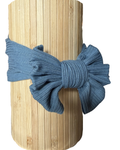 Handmade Dusty Blue Baby Headwrap
