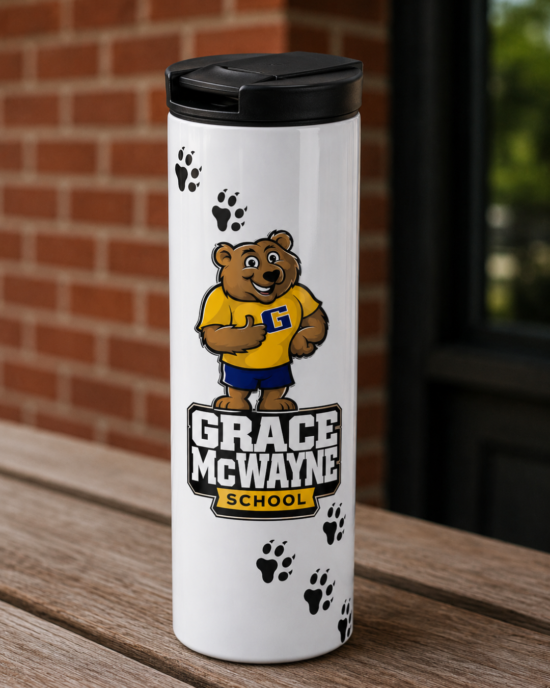 GM Personalized Grace McWayne Bear Tumbler