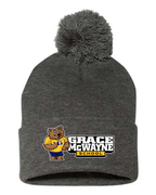 GM 12" Pom-Pom Cuffed Beanie