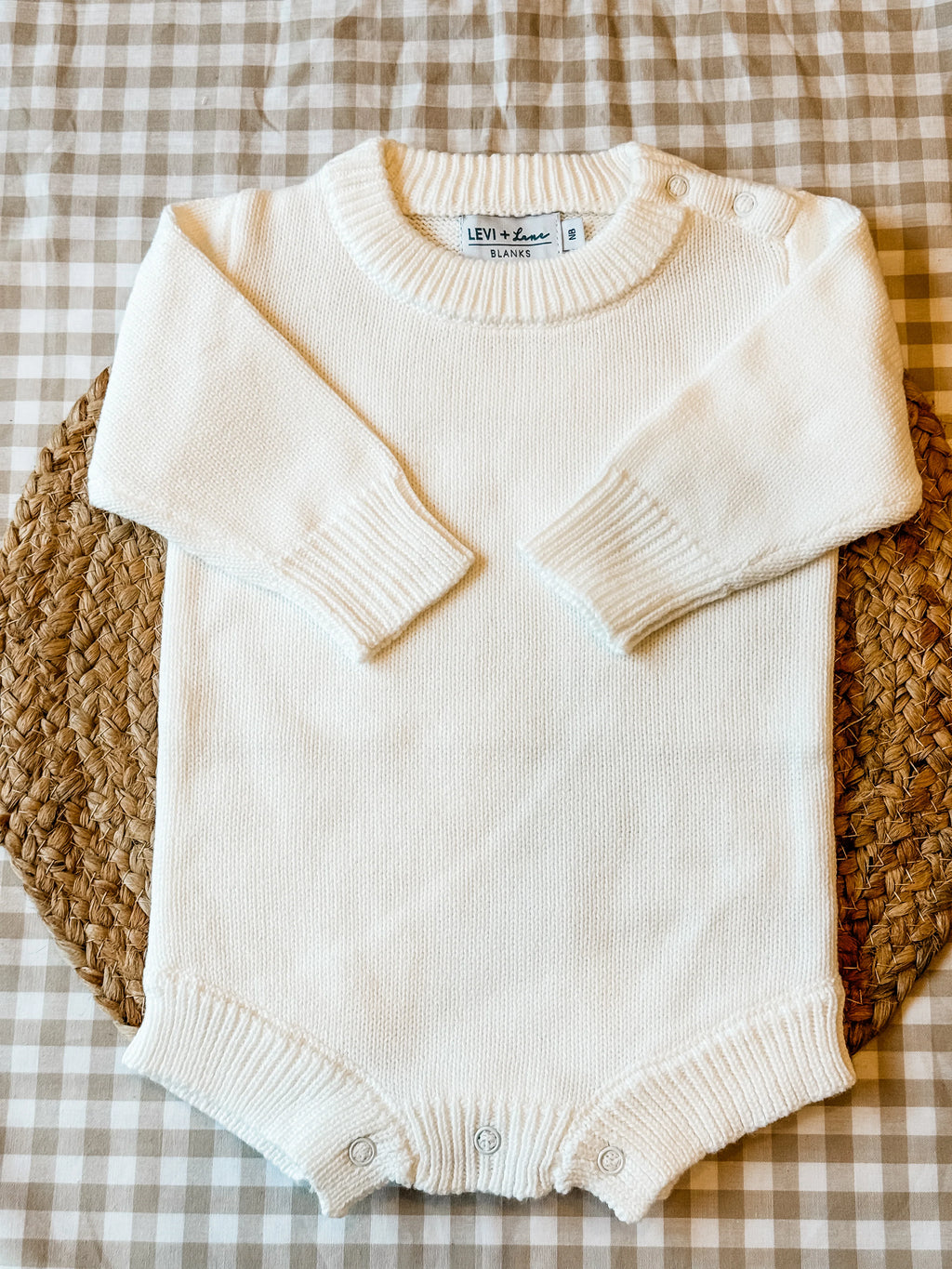 Personalized Applique Knit Non-Ruffle Romper