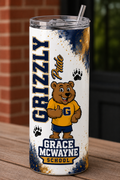 GM Personalized Grace McWayne Grizzly Pride Skinny Tumbler