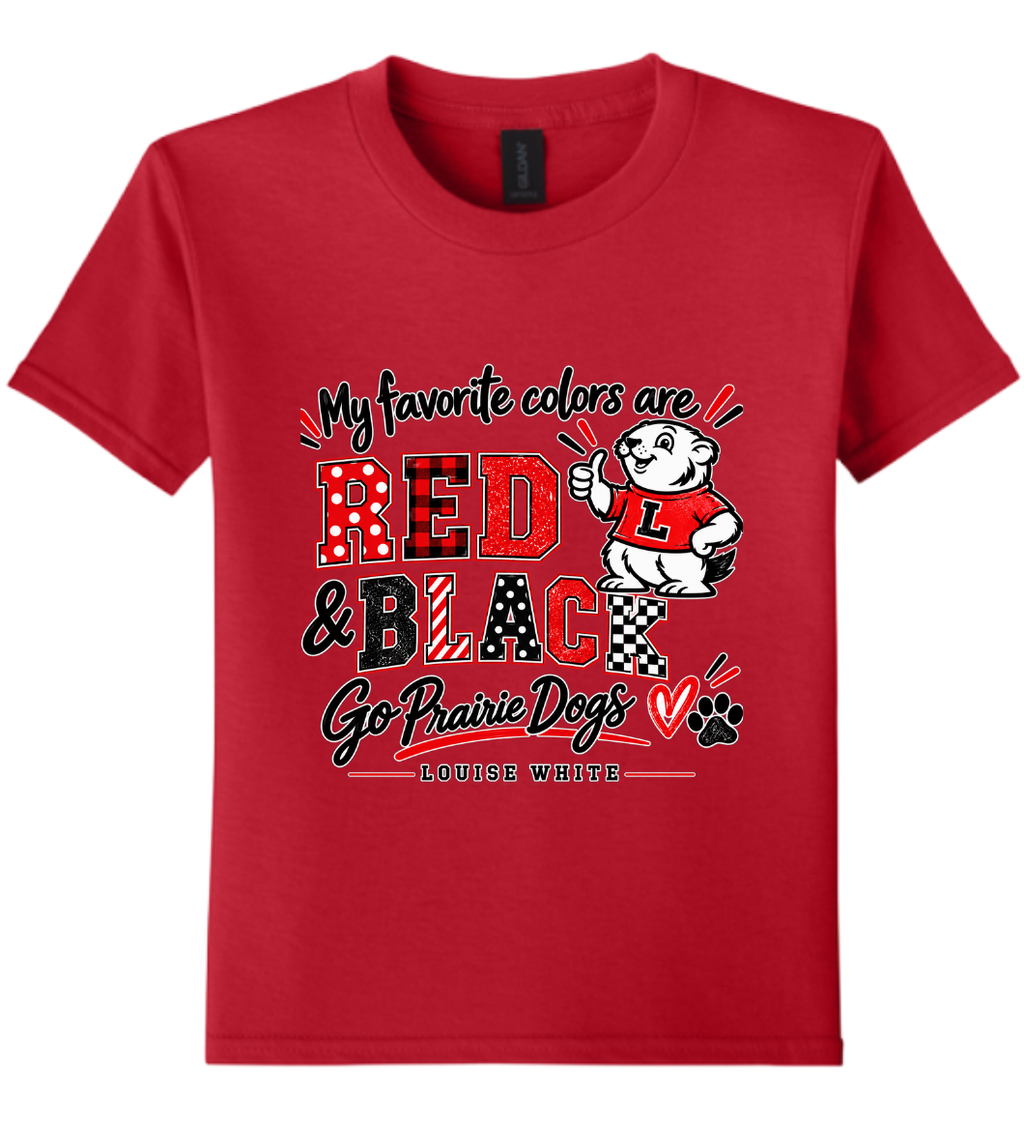 LW Youth Softstyle® Red and White T-Shirt