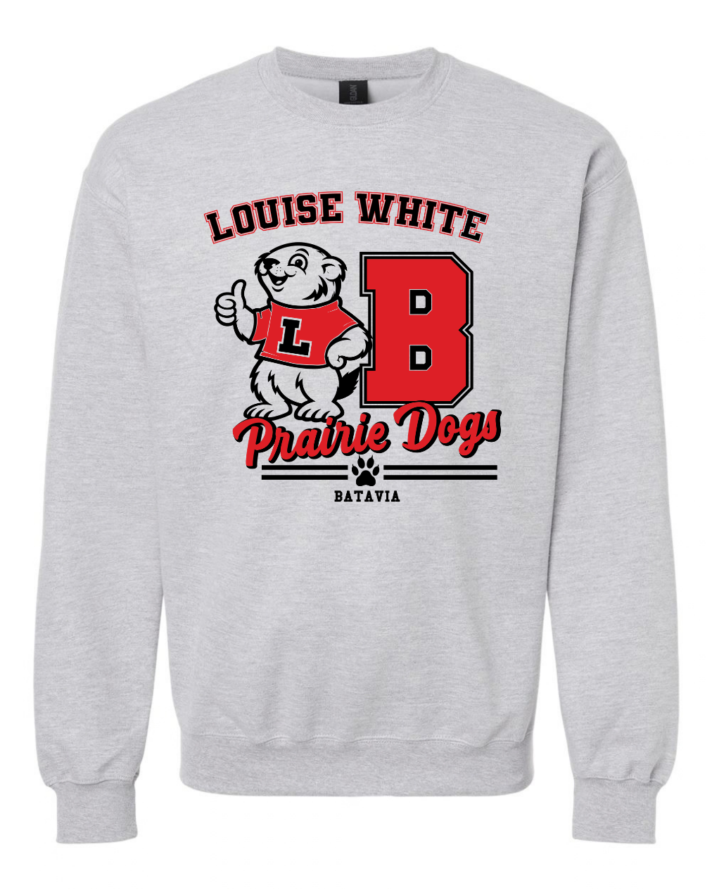 LW Youth/Adult B Midweight Crewneck Sweatshirt