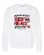 LW Youth/Adult Red and Black Midweight Crewneck Sweatshirt