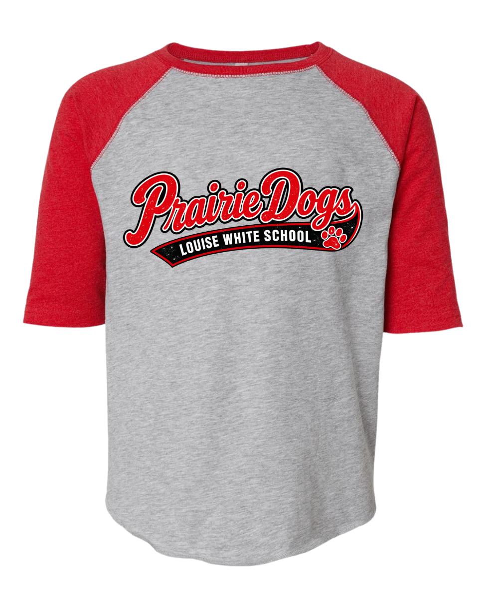 LW Youth/Adult Baseball Fine Jersey Three-Quarter Sleeve Tee