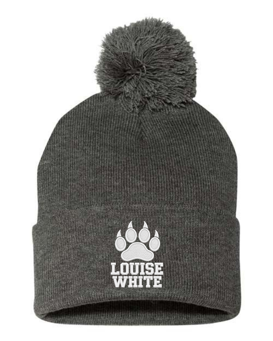 LW 12" Pom-Pom Cuffed Beanie (Copy)