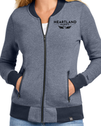 Embroidered New Era® Women's French Terry Baseball Full-Zip