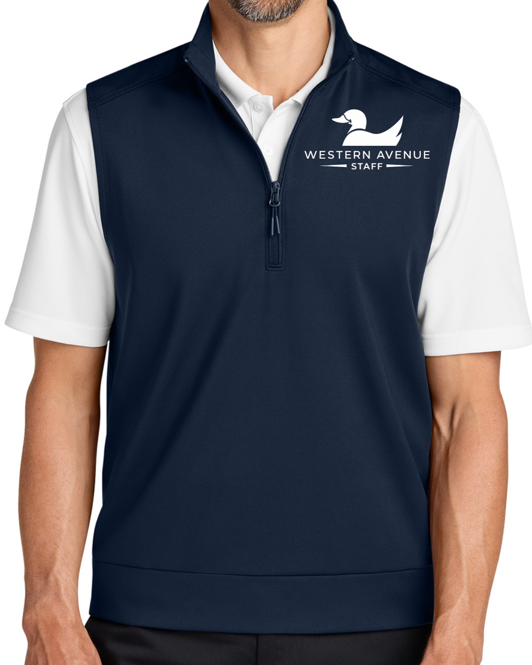 Embroidered Port Authority® C-FREE® Double Knit 1/4-Zip Vest
