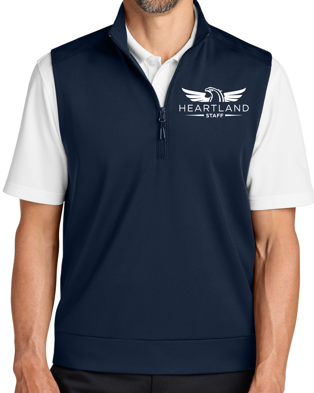 Embroidered Port Authority® C-FREE® Double Knit 1/4-Zip Vest
