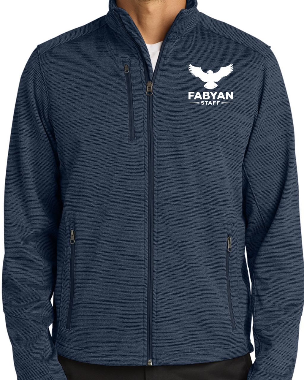 Embroidered Port Authority® Digi Stripe Fleece Jacket