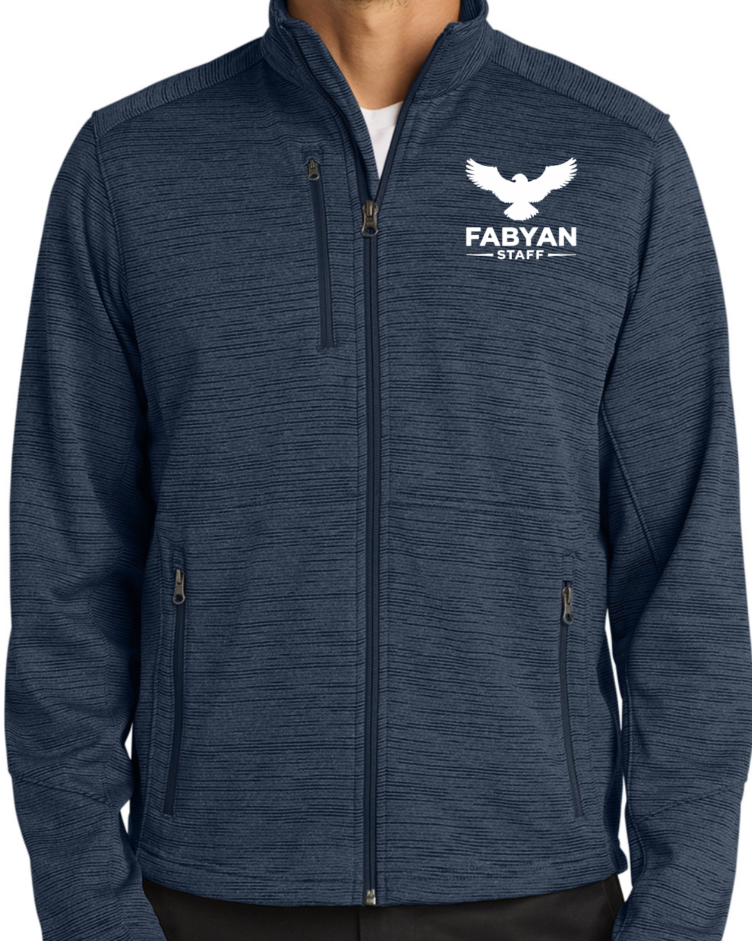 Embroidered Port Authority® Digi Stripe Fleece Jacket