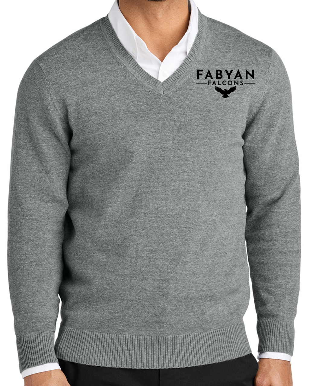 Embroidered Port Authority® Easy Care V-Neck Sweater