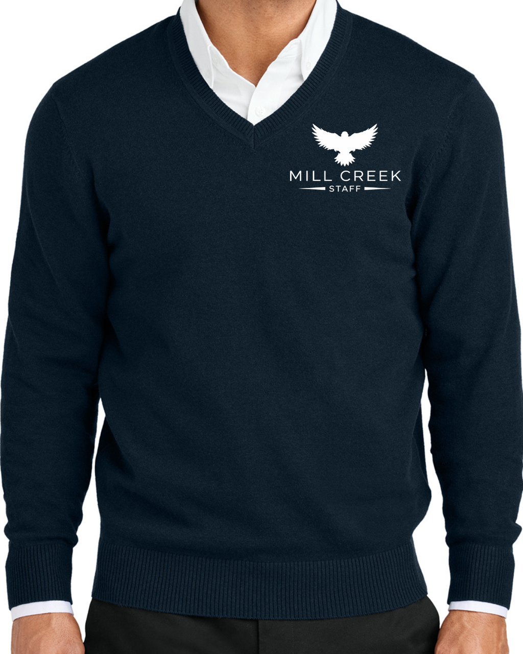 Embroidered Port Authority® Easy Care V-Neck Sweater