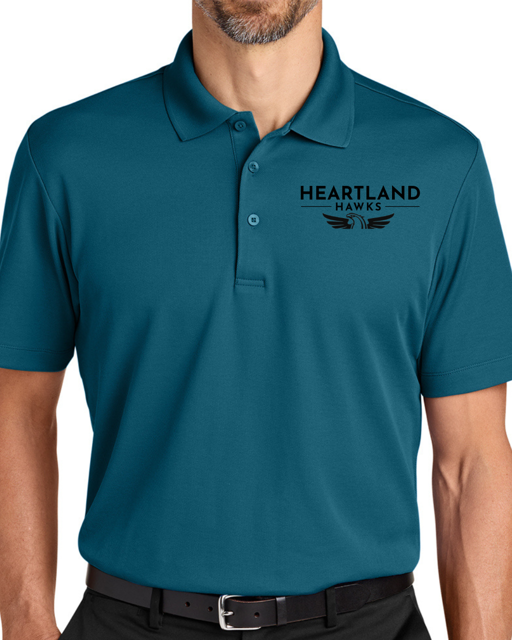 Embroidered Port Authority® Plaited Pique Polo