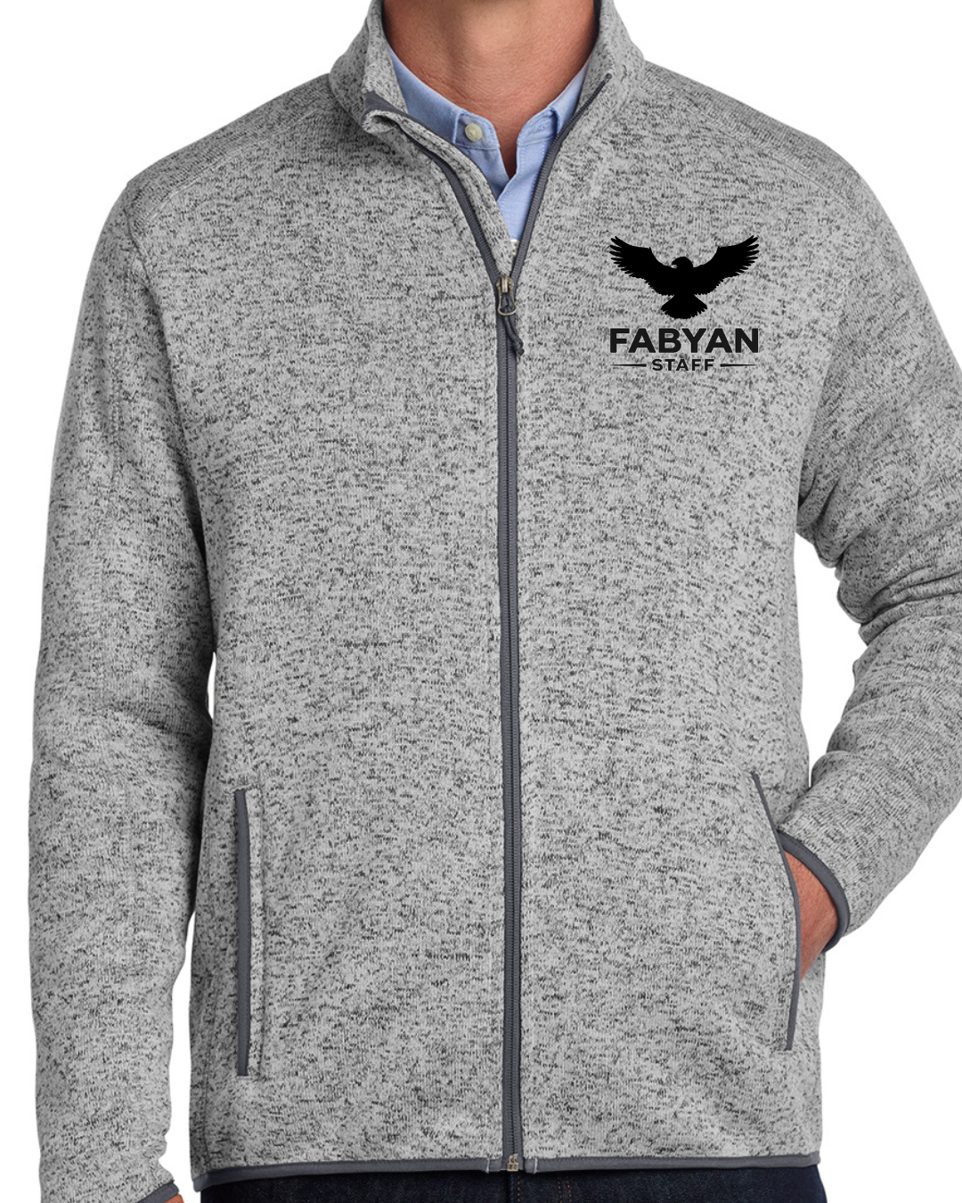 Embroidered Port Authority® Sweater Fleece Jacket