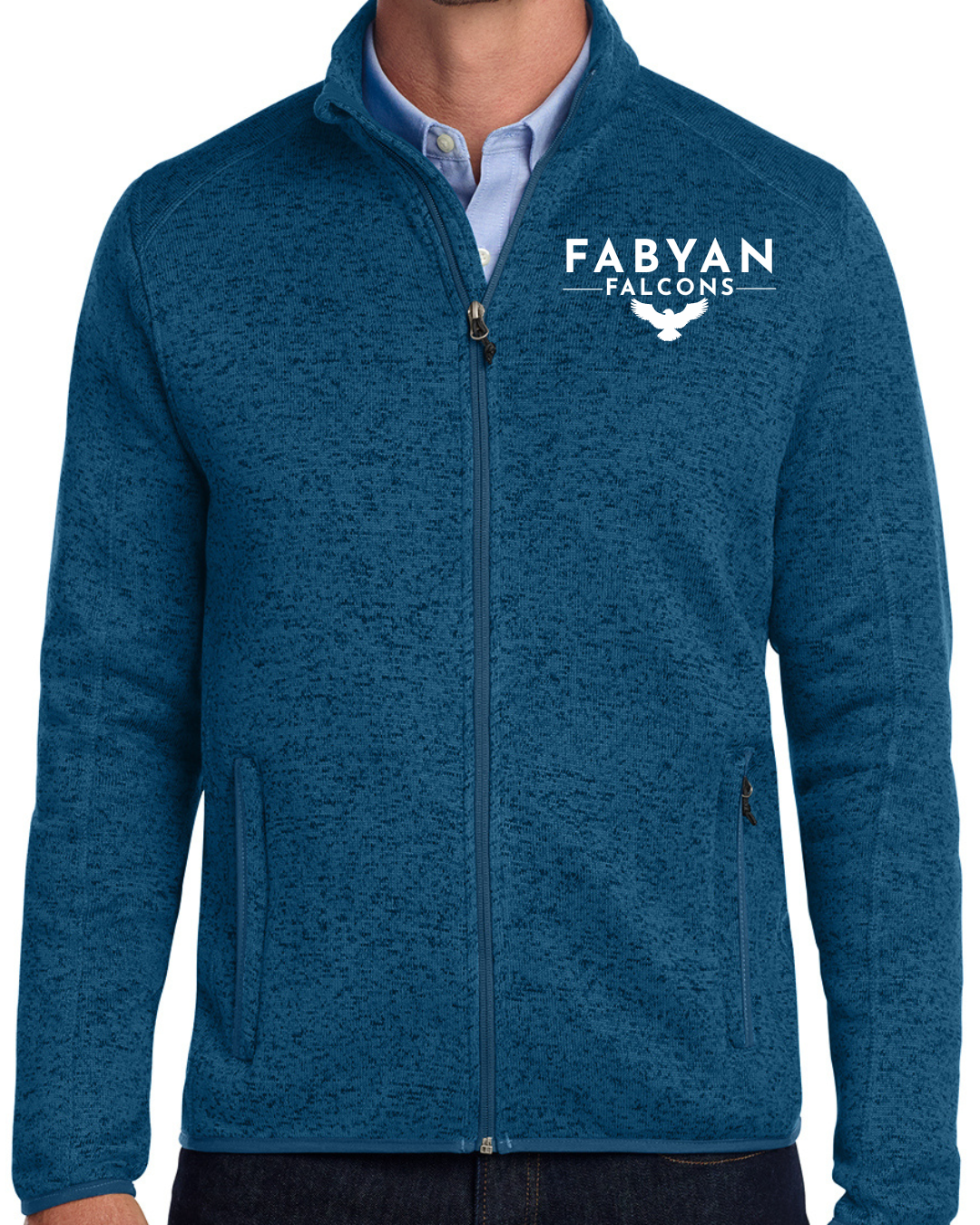 Embroidered Port Authority® Sweater Fleece Jacket