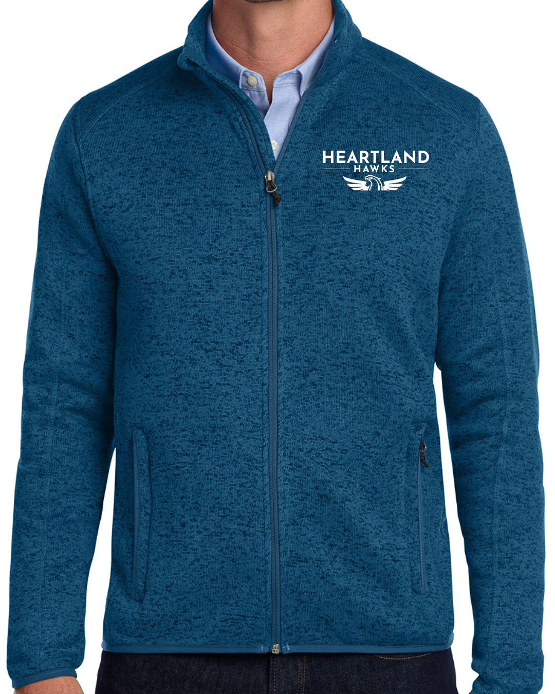 Embroidered Port Authority® Sweater Fleece Jacket