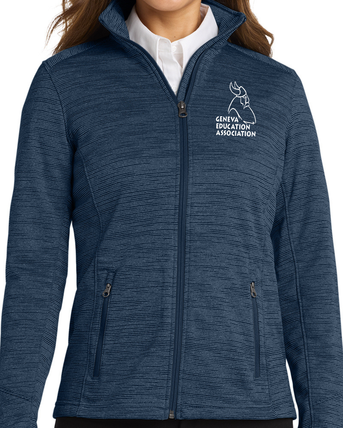 Port Authority® Women's Digi Stripe Fleece Jacket