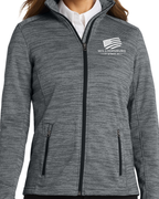 Embroidered Port Authority® Women's Digi Stripe Fleece Jacket