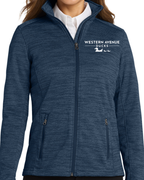 Embroidered Port Authority® Women's Digi Stripe Fleece Jacket