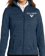 Embroidered Port Authority® Women's Digi Stripe Fleece Jacket