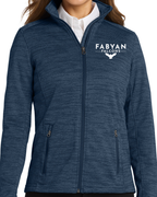 Embroidered Port Authority® Women's Digi Stripe Fleece Jacket