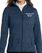 Embroidered Port Authority® Women's Digi Stripe Fleece Jacket