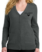 Embroidered Port Authority® Women’s Easy Care Button-Up Cardigan Sweater