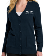 Embroidered Port Authority® Women’s Easy Care Button-Up Cardigan Sweater