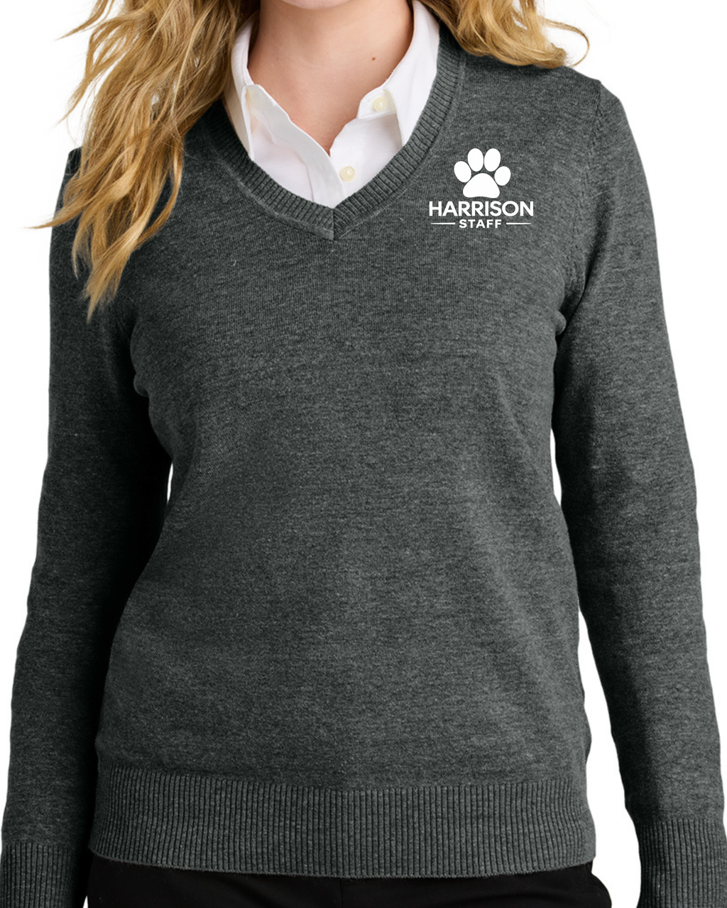Embroidered Port Authority® Women’s Easy Care V-Neck Sweater
