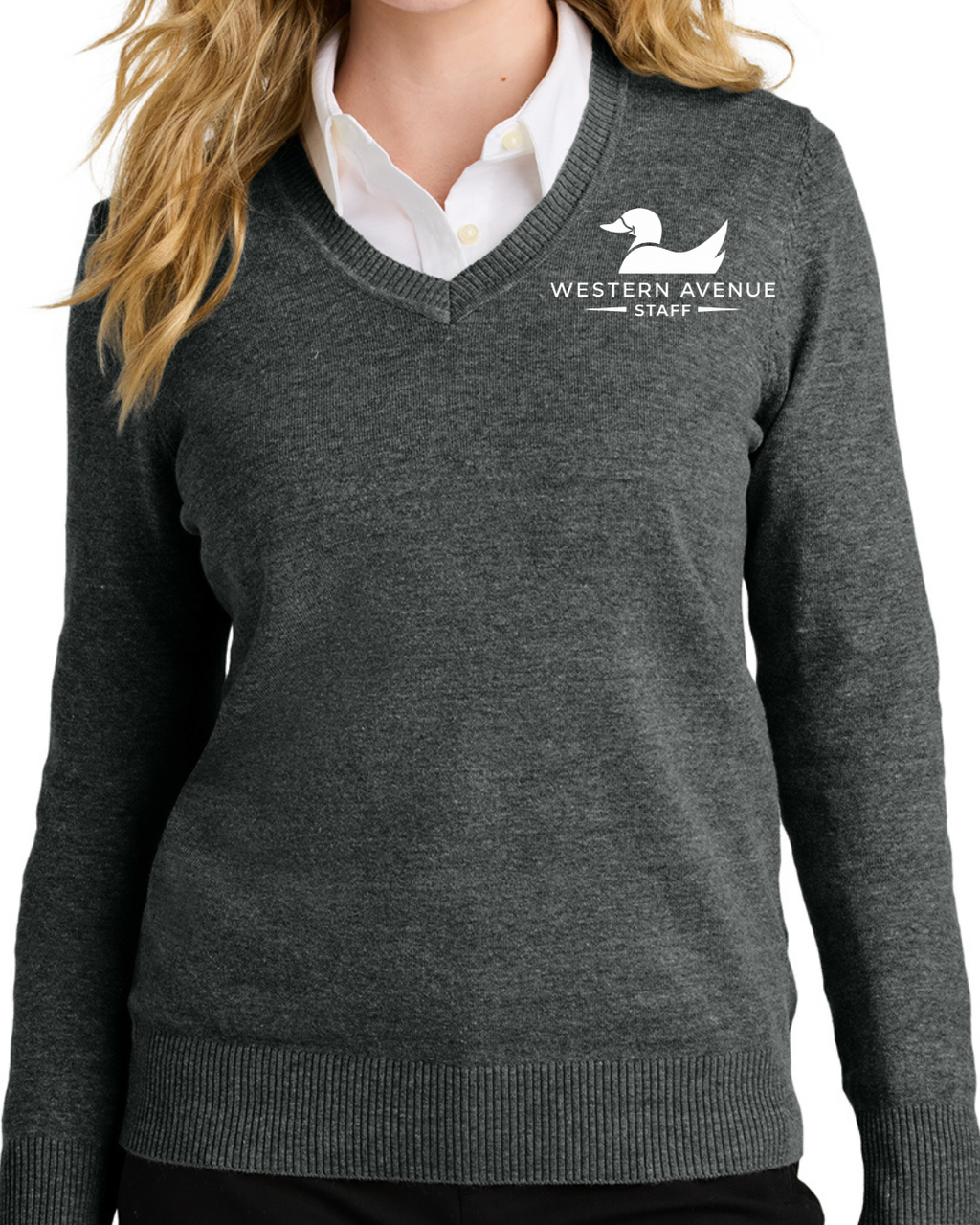 Embroidered Port Authority® Women’s Easy Care V-Neck Sweater