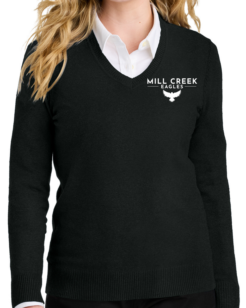 Embroidered Port Authority® Women’s Easy Care V-Neck Sweater