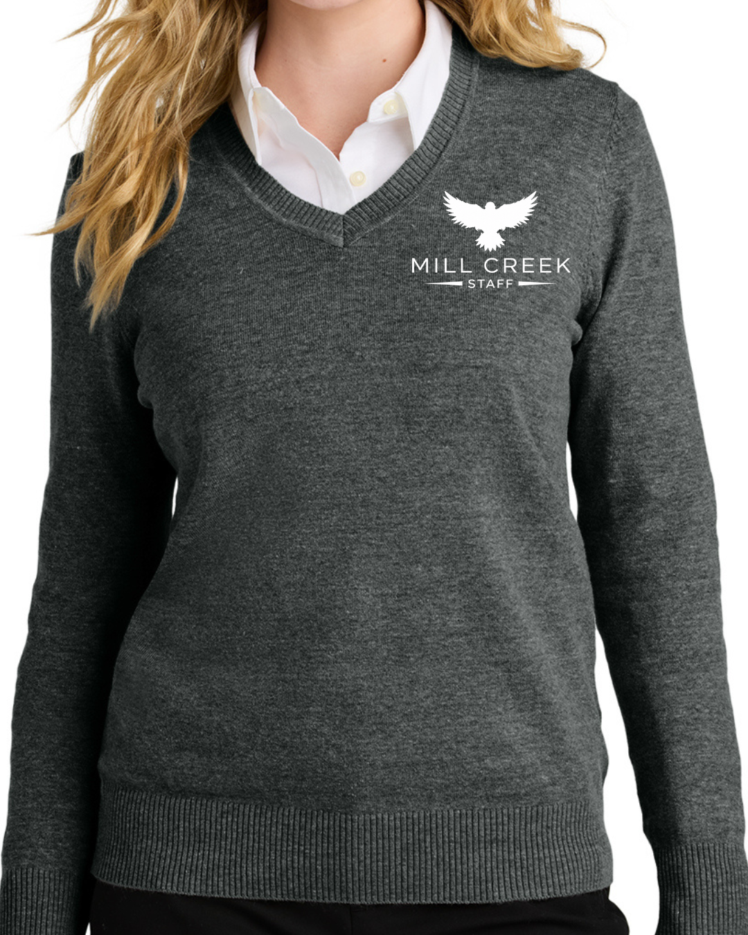 Embroidered Port Authority® Women’s Easy Care V-Neck Sweater