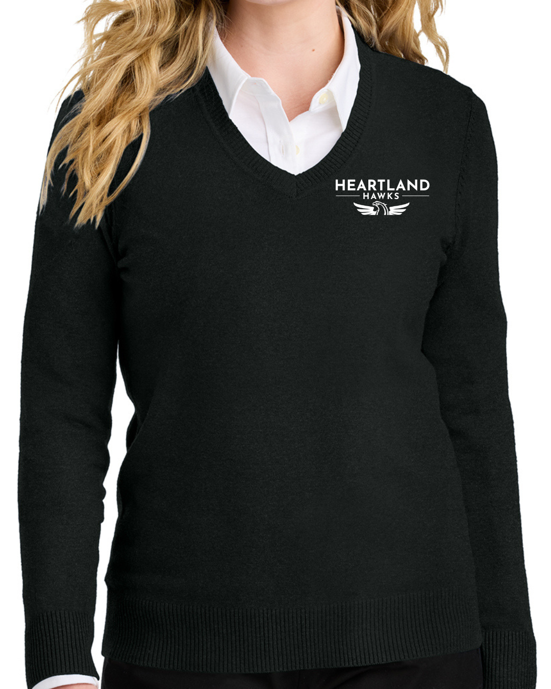 Embroidered Port Authority® Women’s Easy Care V-Neck Sweater