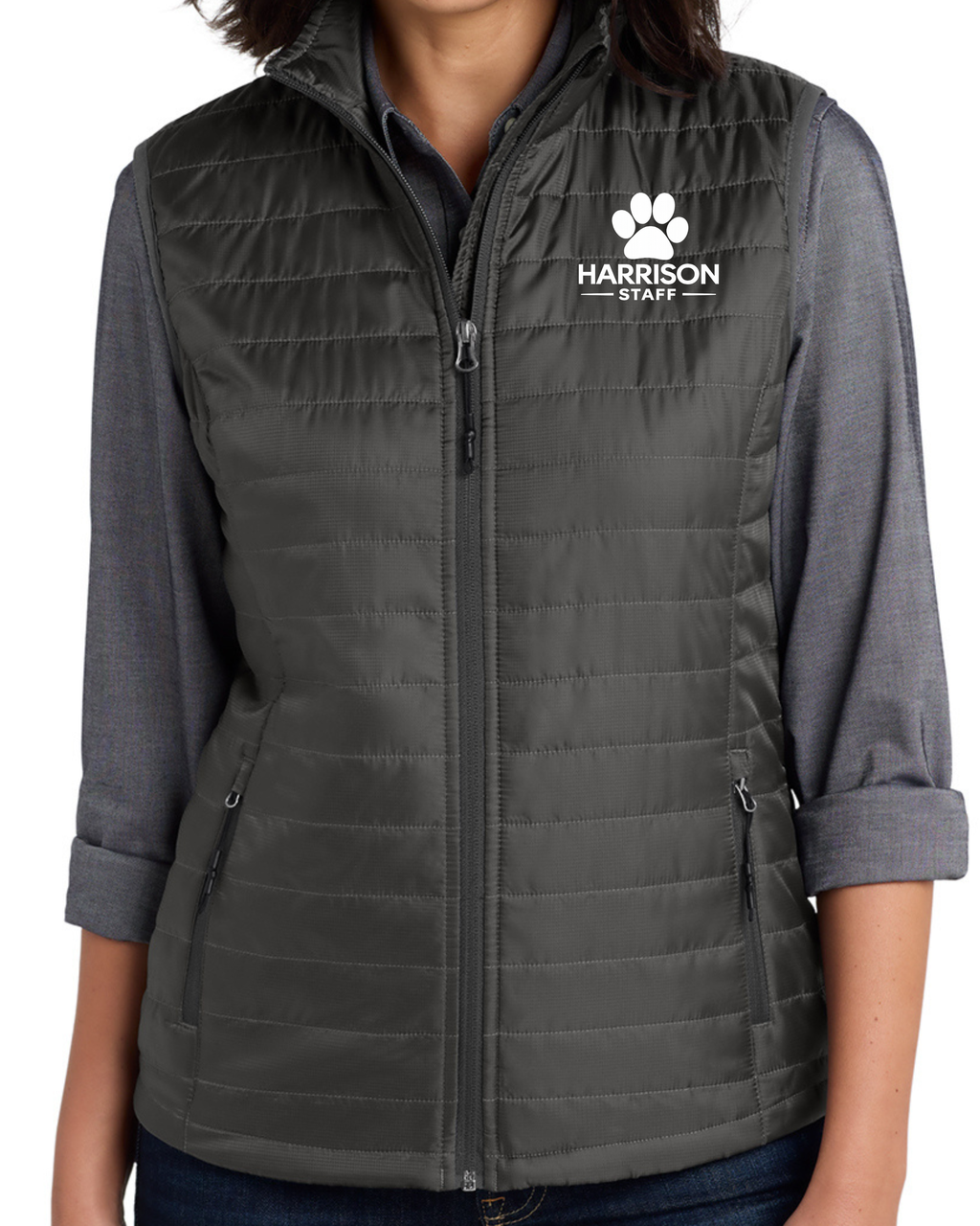 Embroidered Port Authority® Women's Packable Puffy Vest