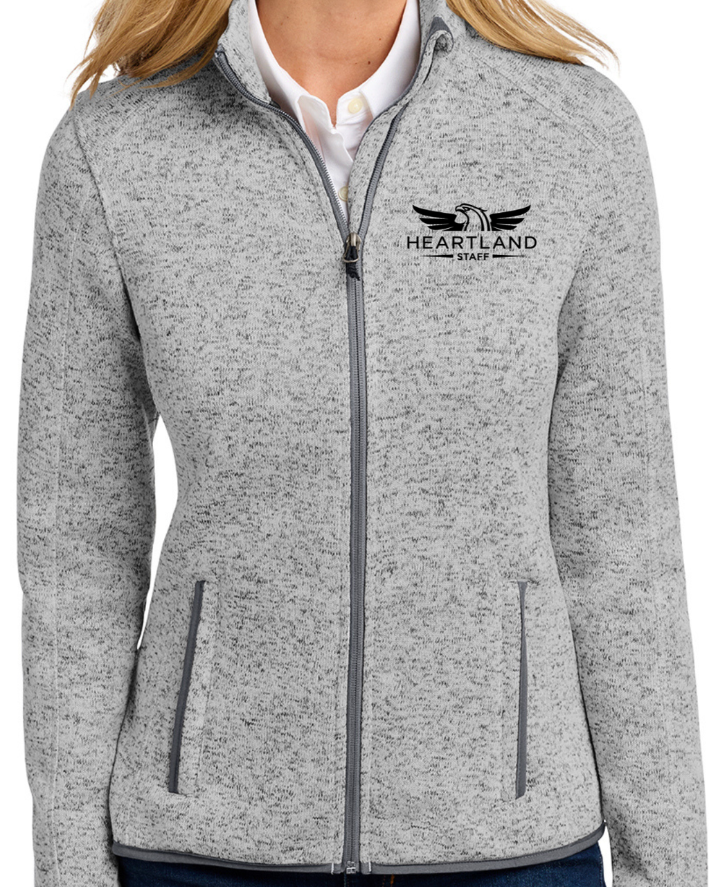 Embroidered Port Authority® Women's Sweater Fleece Jacket
