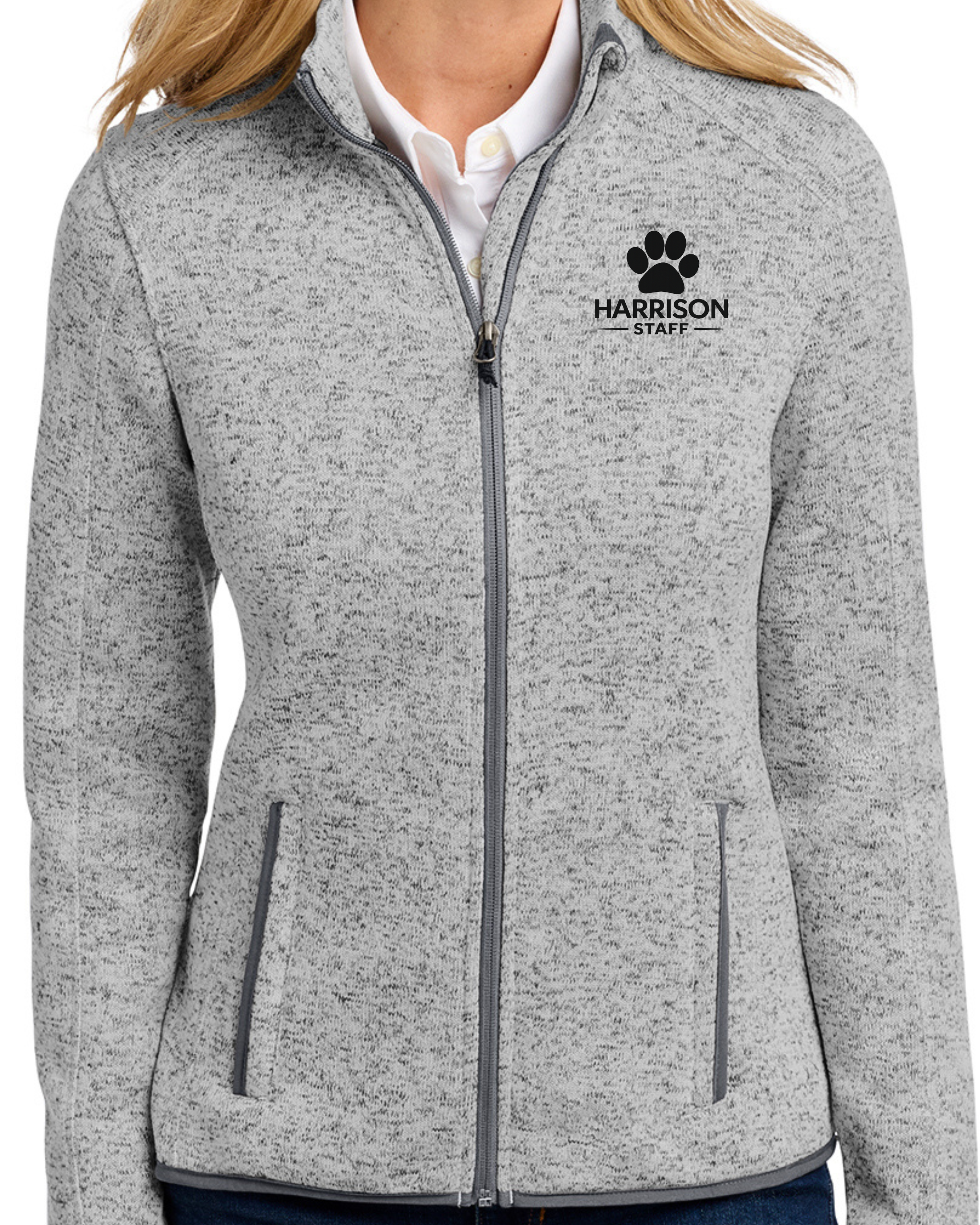 Embroidered Port Authority® Women's Sweater Fleece Jacket