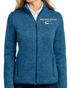 Embroidered Port Authority® Women's Sweater Fleece Jacket