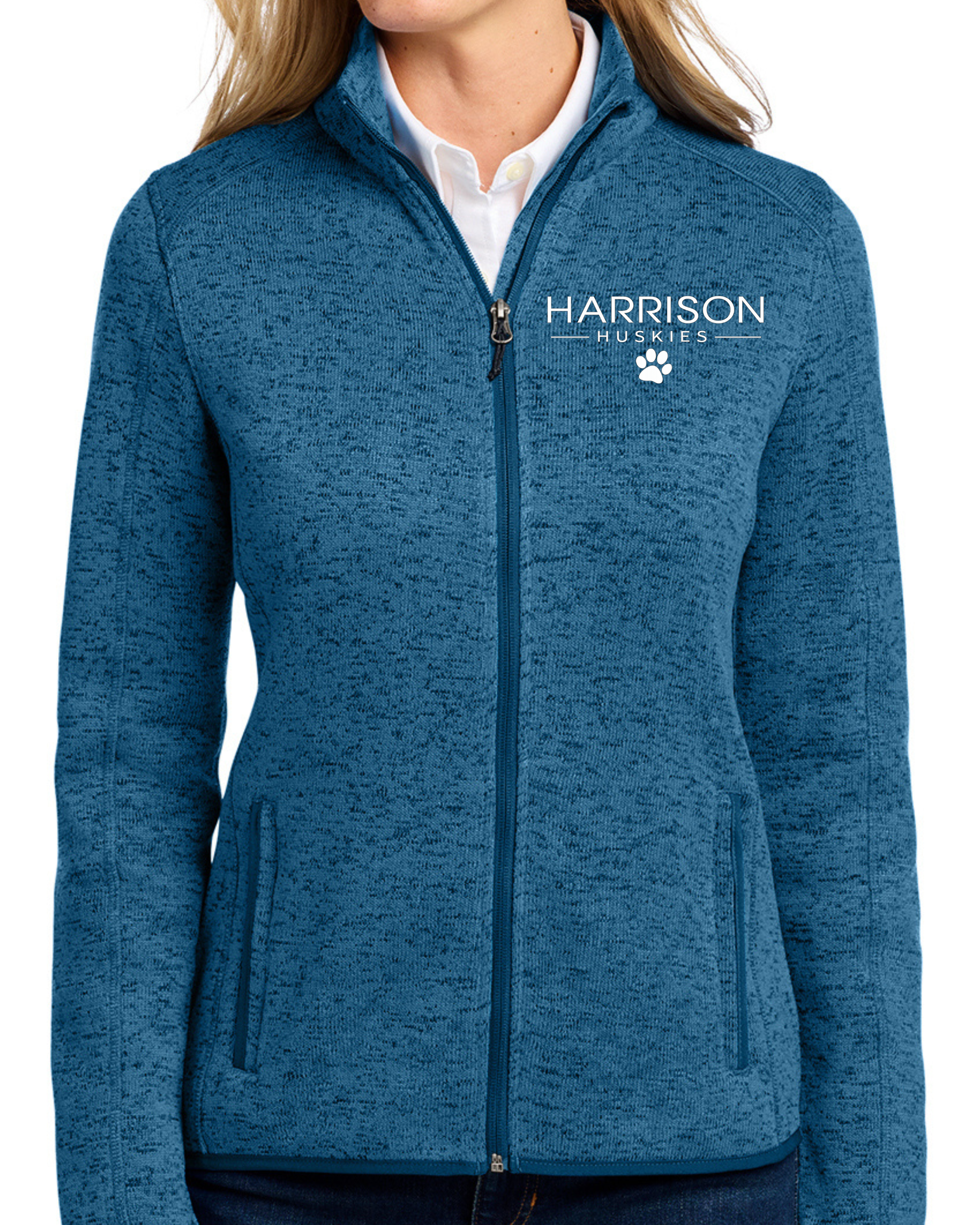 Embroidered Port Authority® Women's Sweater Fleece Jacket