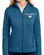 Embroidered Port Authority® Women's Sweater Fleece Jacket