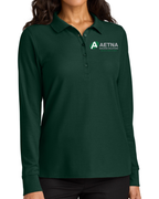 Port Authority® Women’s Wearever Signature Pique Long Sleeve Polo