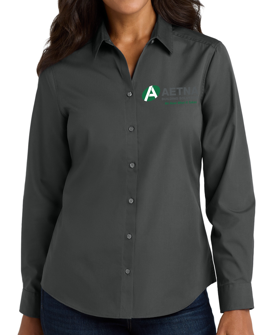 Port Authority® Women's Long Sleeve Carefree Poplin Shirt