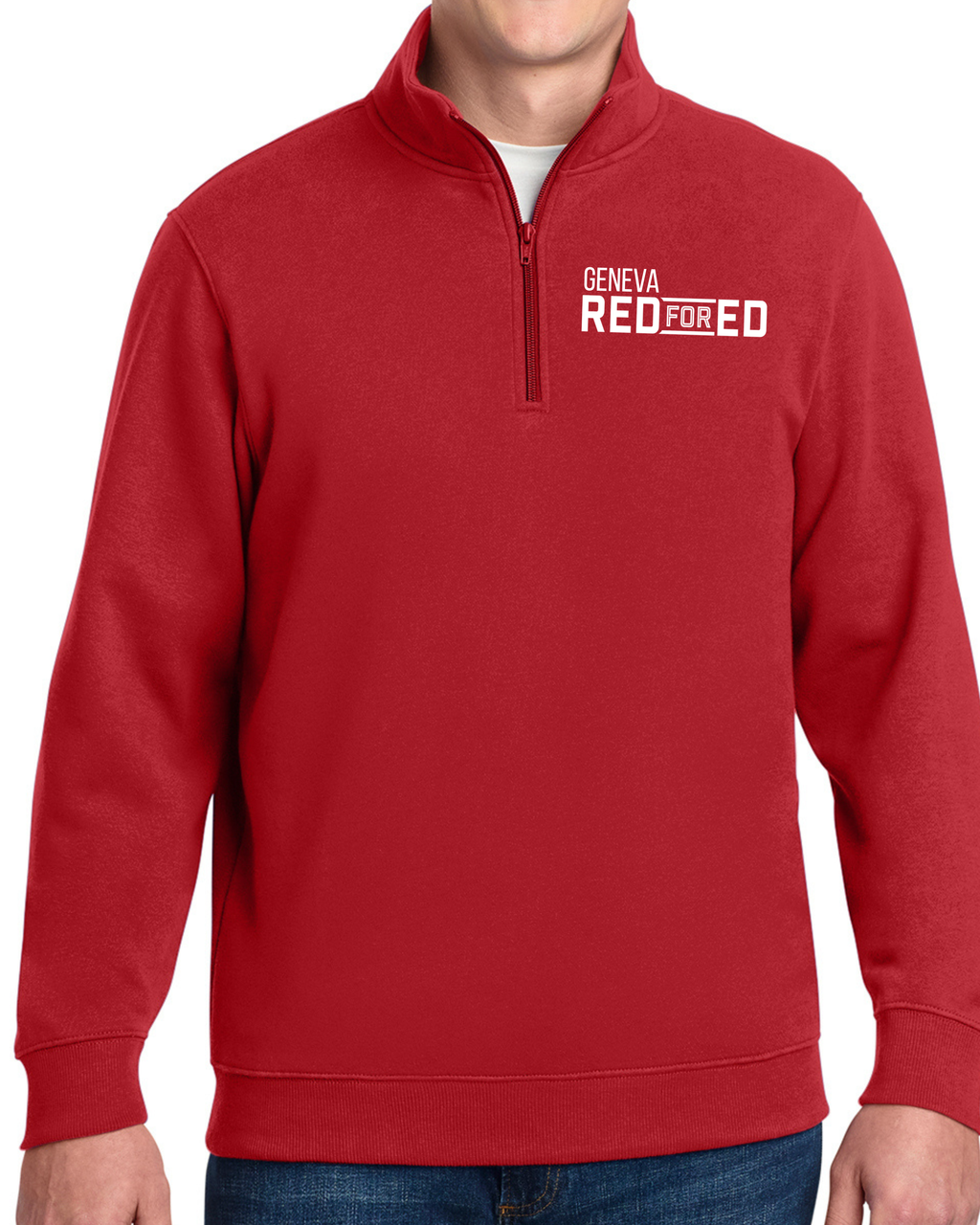 Red for ED: Sport-Tek® 1/4-Zip Sweatshirt