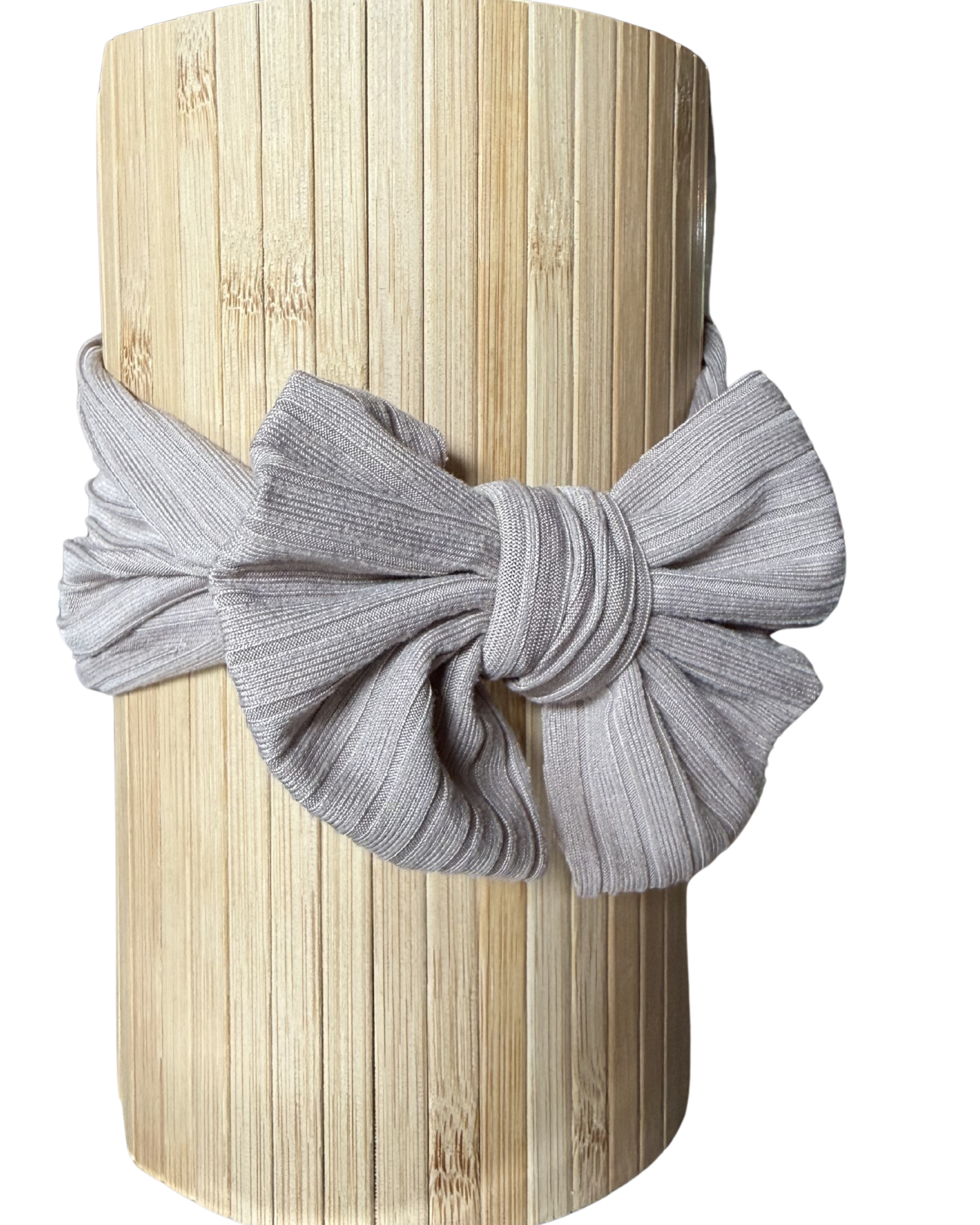 Handmade Taupe Baby Headwrap