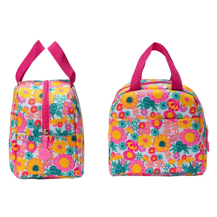 Personalized Fringed Bold Floral Backpack & Lunchbox Bundle